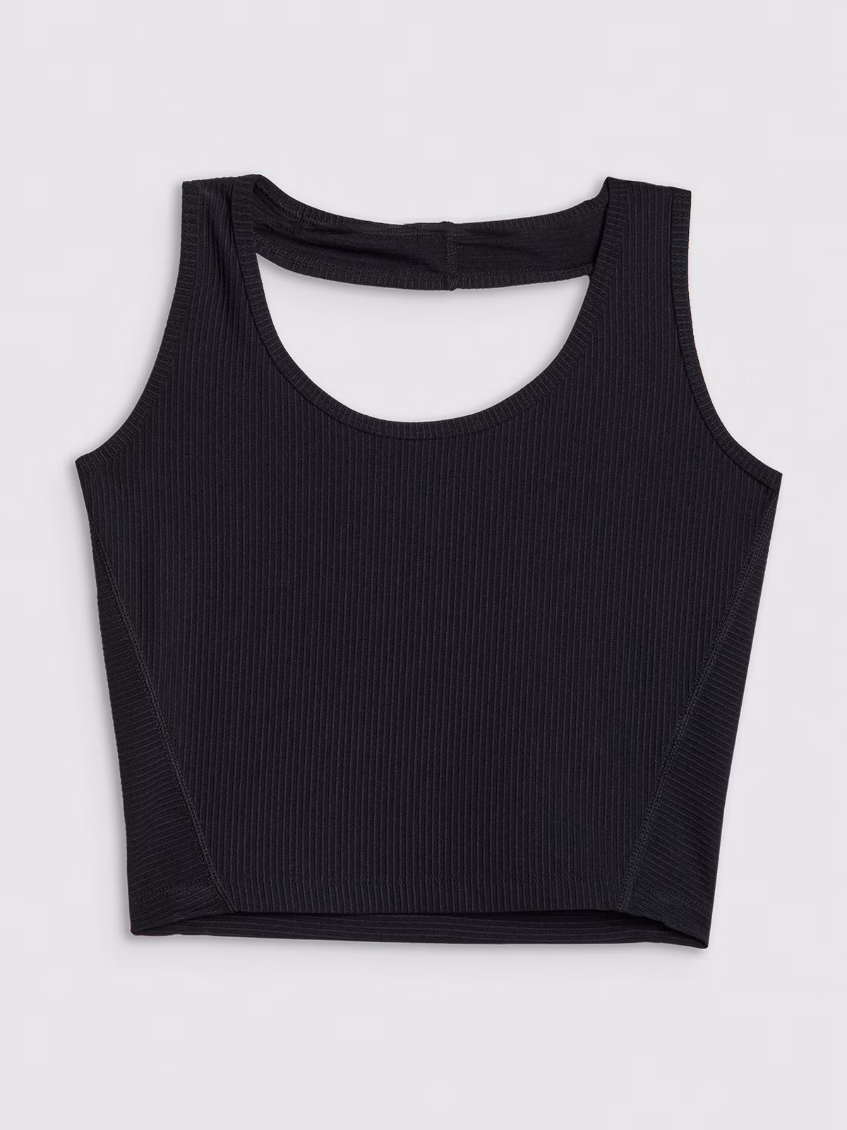 Crop top slim gładki damski 4F x Anna Lewandowska - brązowy