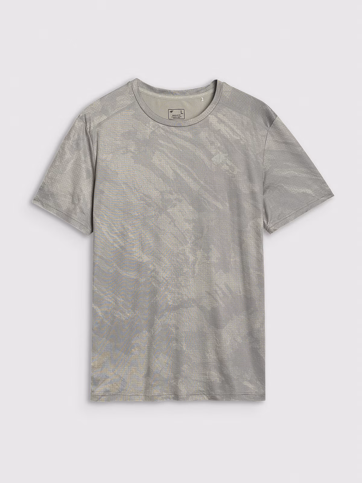 Koszulka treningowa regular szybkoschnąca męska - brązowa