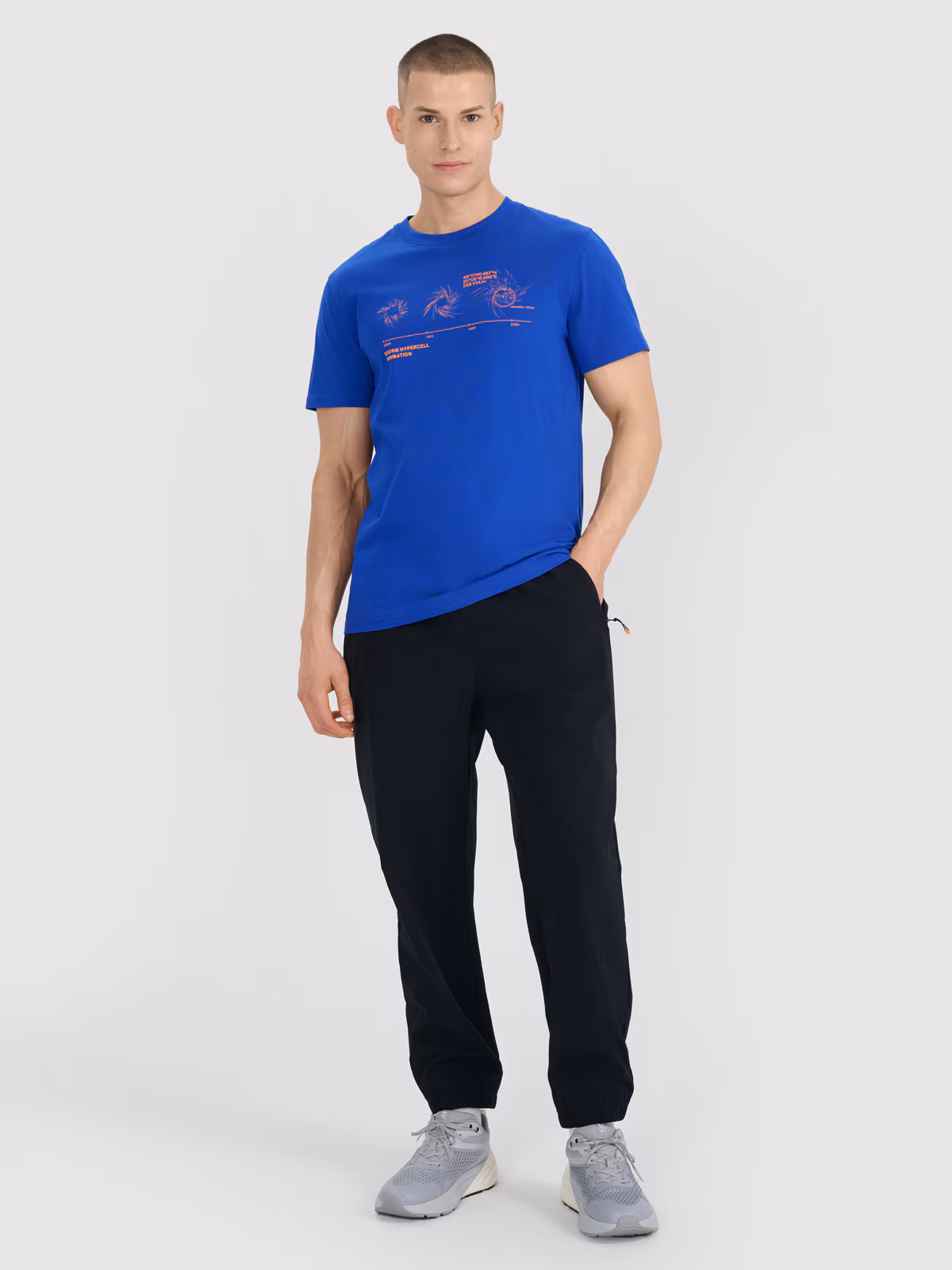 Spodnie casual męskie - czarne