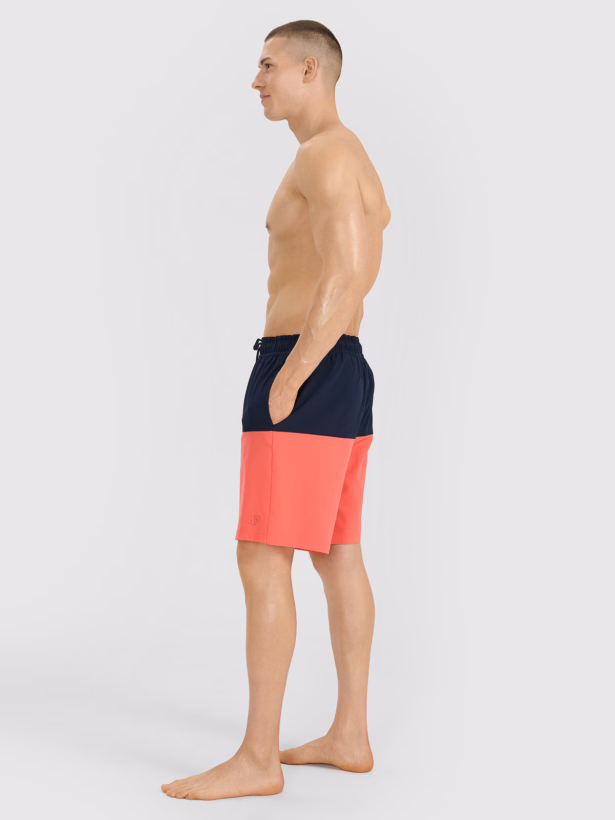 Spodenki plażowe męskie - niebieskie