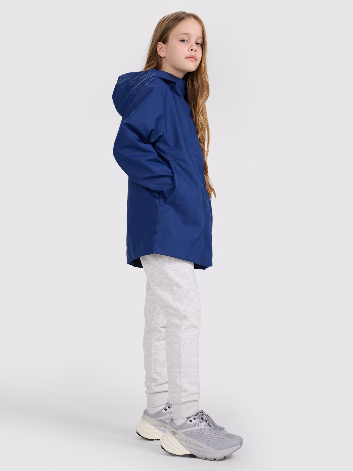 Kurtka przejściowa przeciwdeszczowa z gumową powłoką dziecięca - zielona