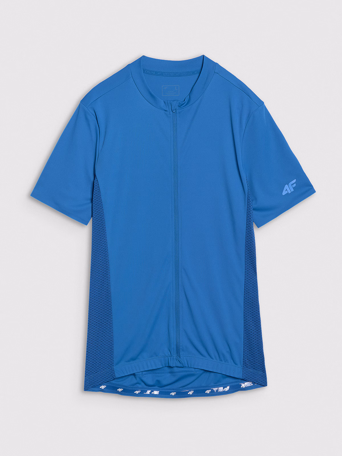 Koszulka rowerowa rozpinana męska - pomarańczowa