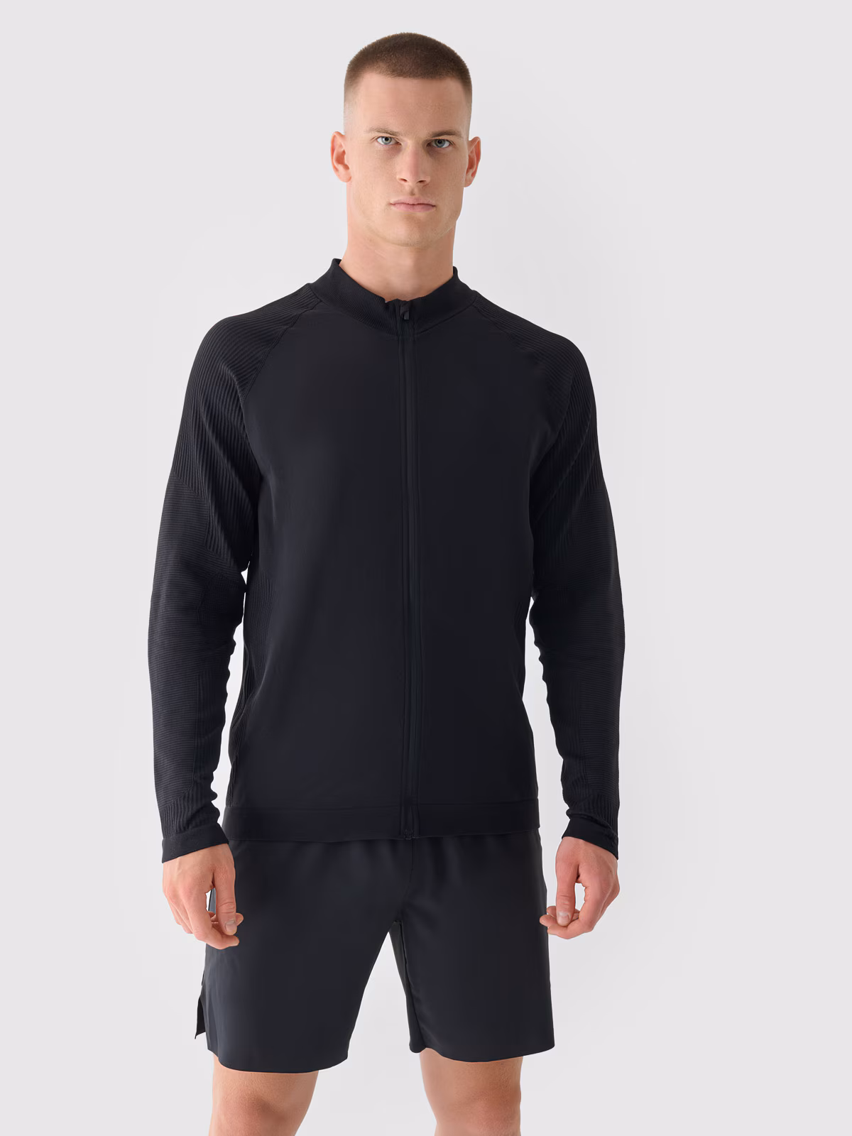 Bluza treningowa szybkoschnąca męska 4F x Robert Lewandowski - czarna