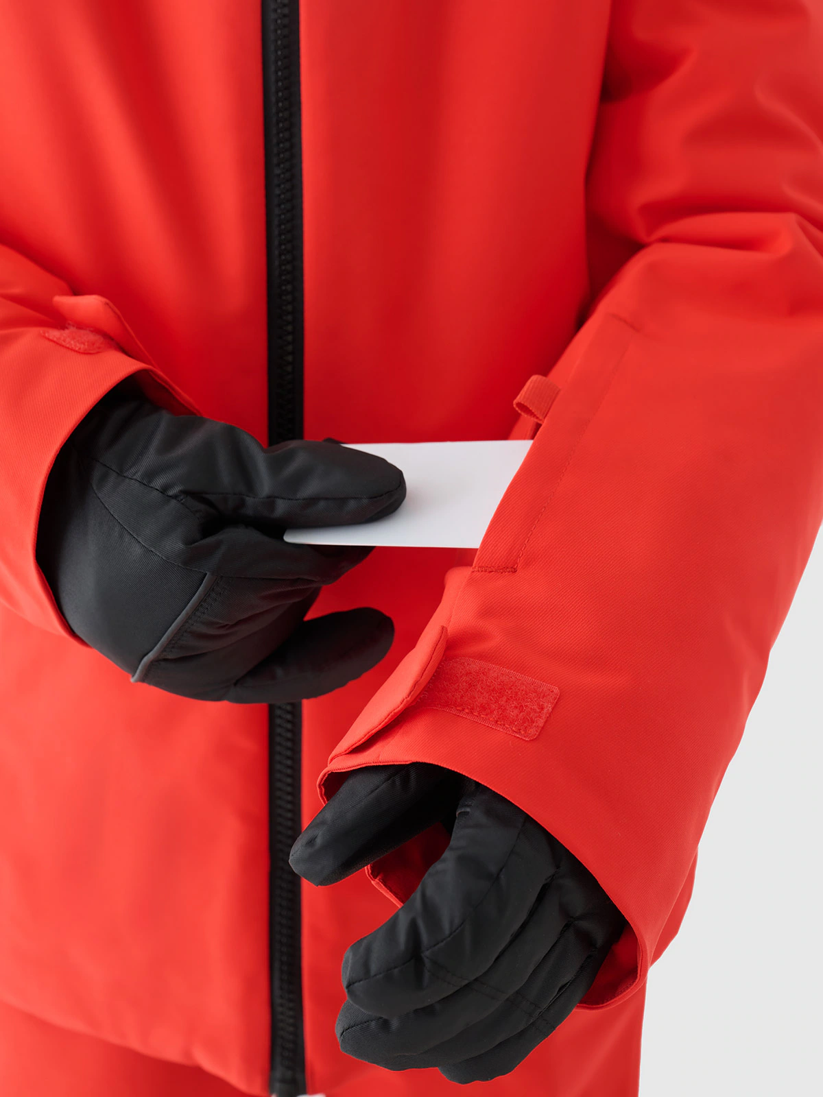 Kurtka narciarska membrana 5000 chłopięca - czerwona