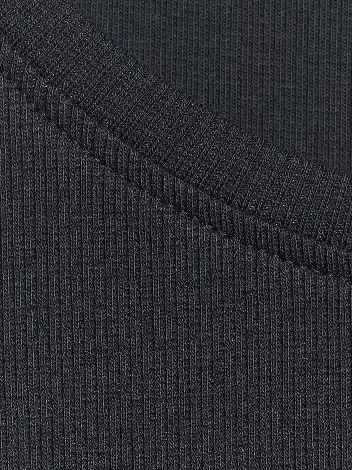 T-shirt regular z prążkowanej dzianiny damski - żółty