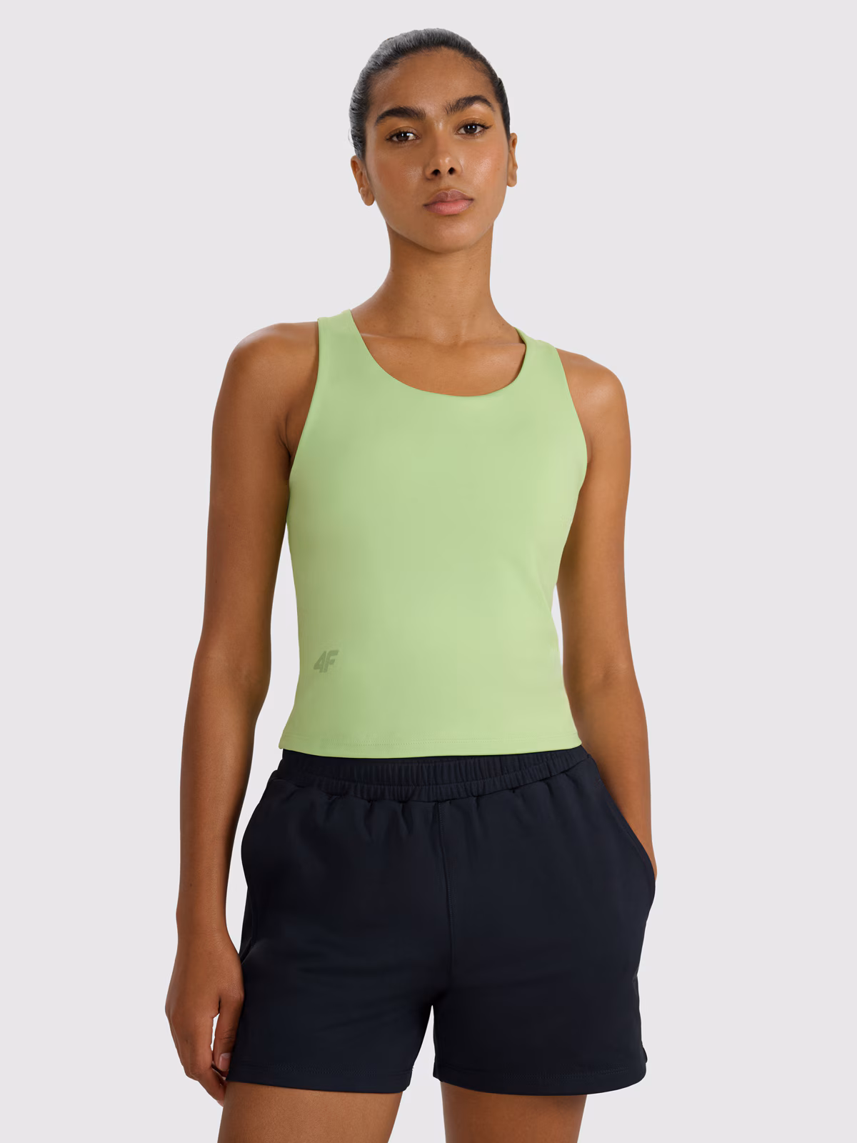 Top treningowy szybkoschnący damski - zielony