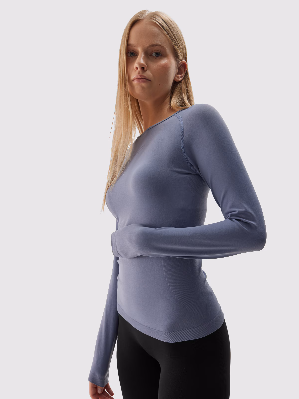 Bielizna termoaktywna bezszwowa (góra) damska - czarna