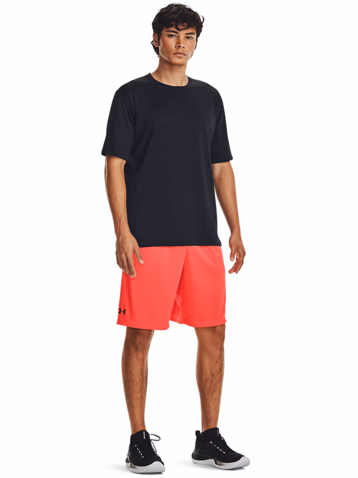 Spodenki treningowe męskie Under Armour UA Tech WM Graphic Short - pomarańczowe