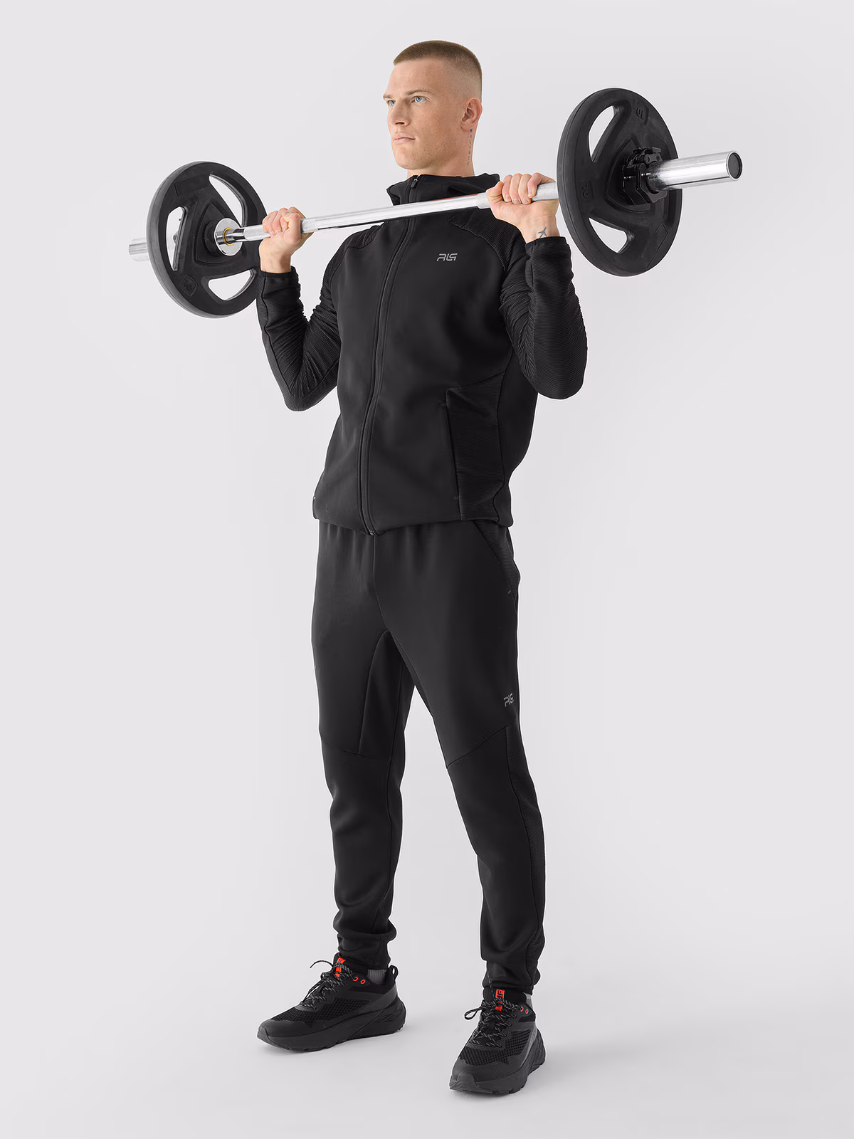 Bluza treningowa szybkoschnąca męska 4F x Robert Lewandowski - czarna