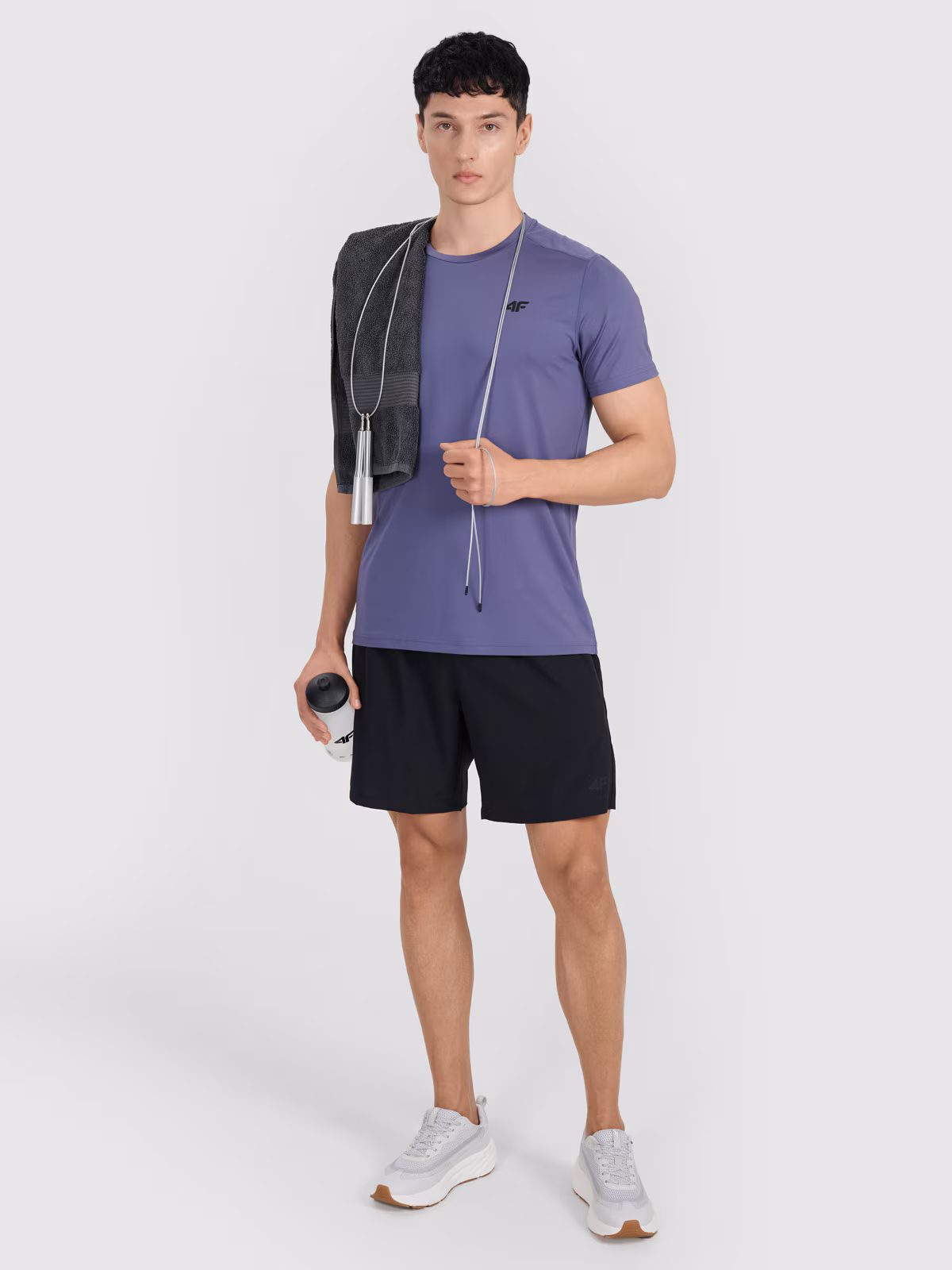 Koszulka treningowa szybkoschnąca męska - turkusowa