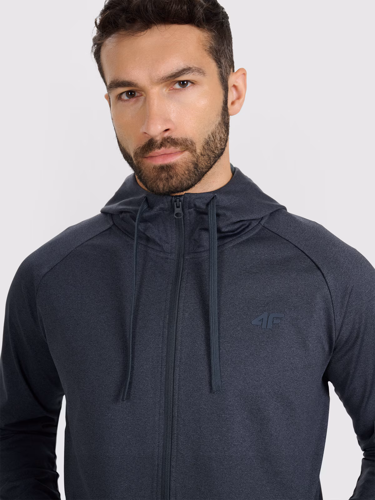 Bluza treningowa szybkoschnąca męska - czarna