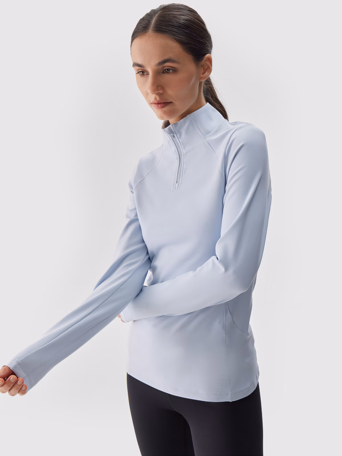 Bielizna termiczna drapana (góra) damska - niebieska