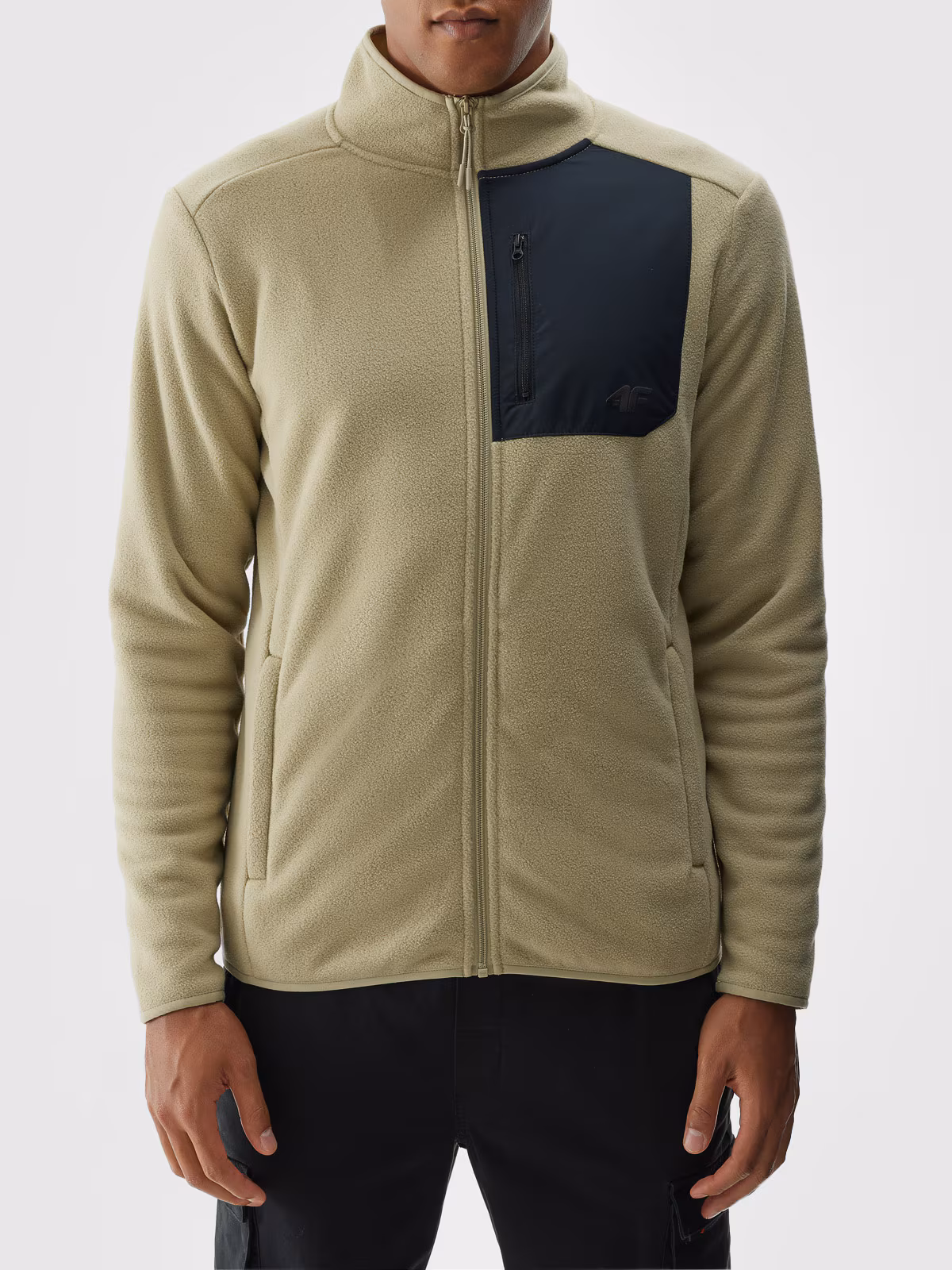 Polar ze stójką regular męski - czarny