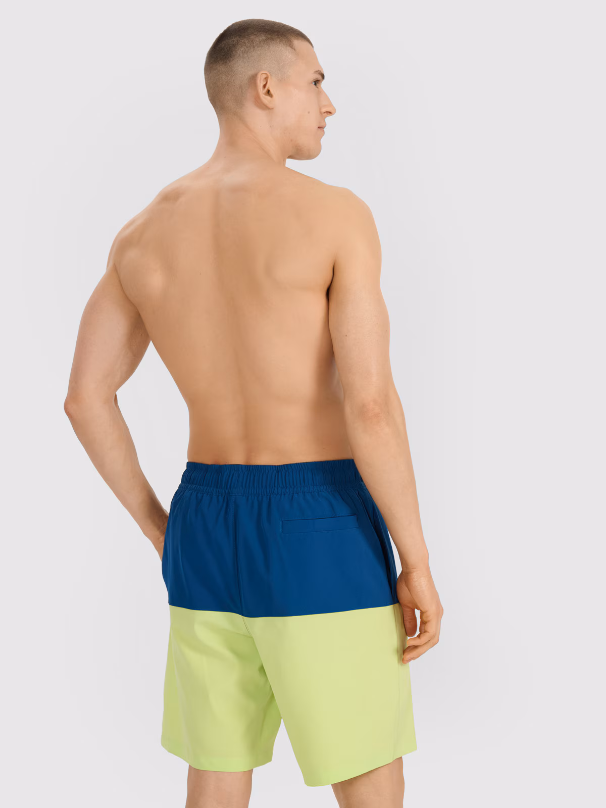 Spodenki plażowe męskie - niebieskie