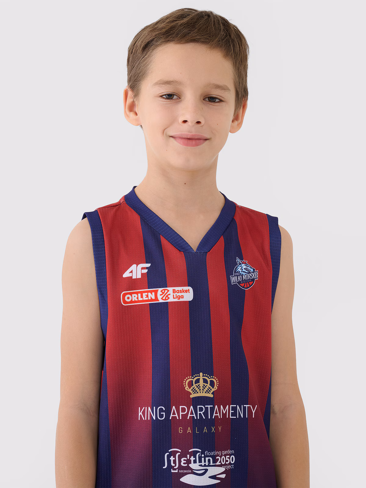 Koszulka meczowa replika wyjazdowa z sezonu 2024/25 dziecięca 4F x PLK - KING Szczecin - multikolor