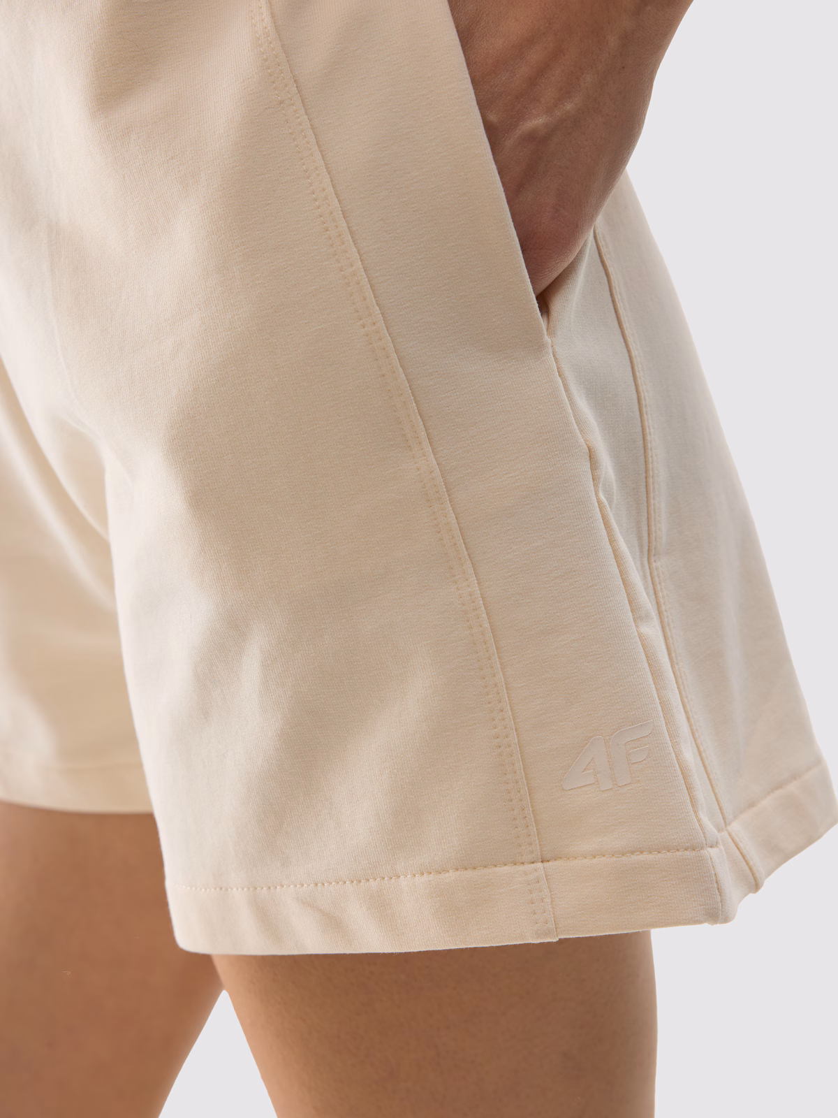 Spodenki dresowe damskie - brązowe