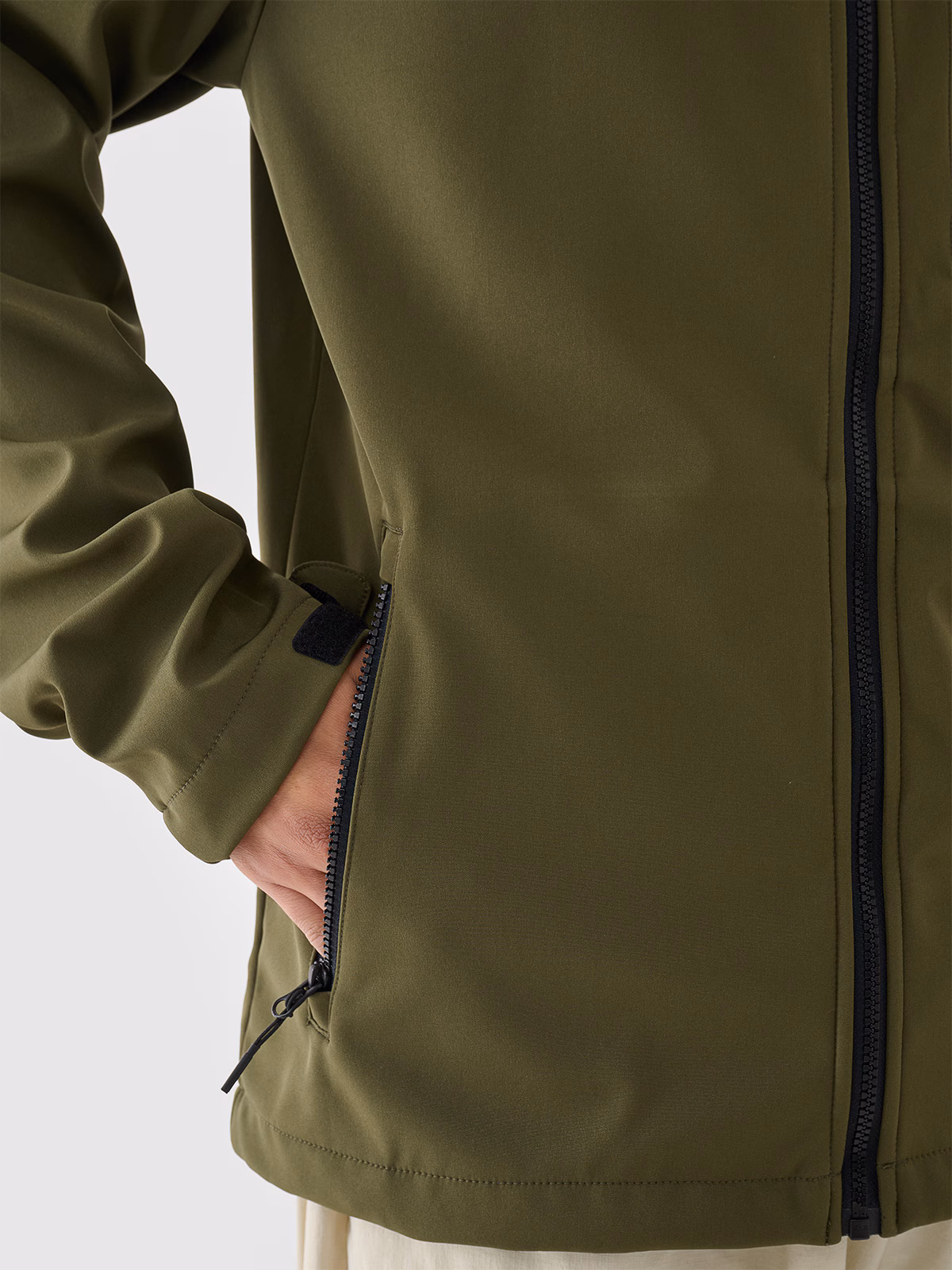 Kurtka softshell wiatroodporna membrana 8000 męska - niebieska