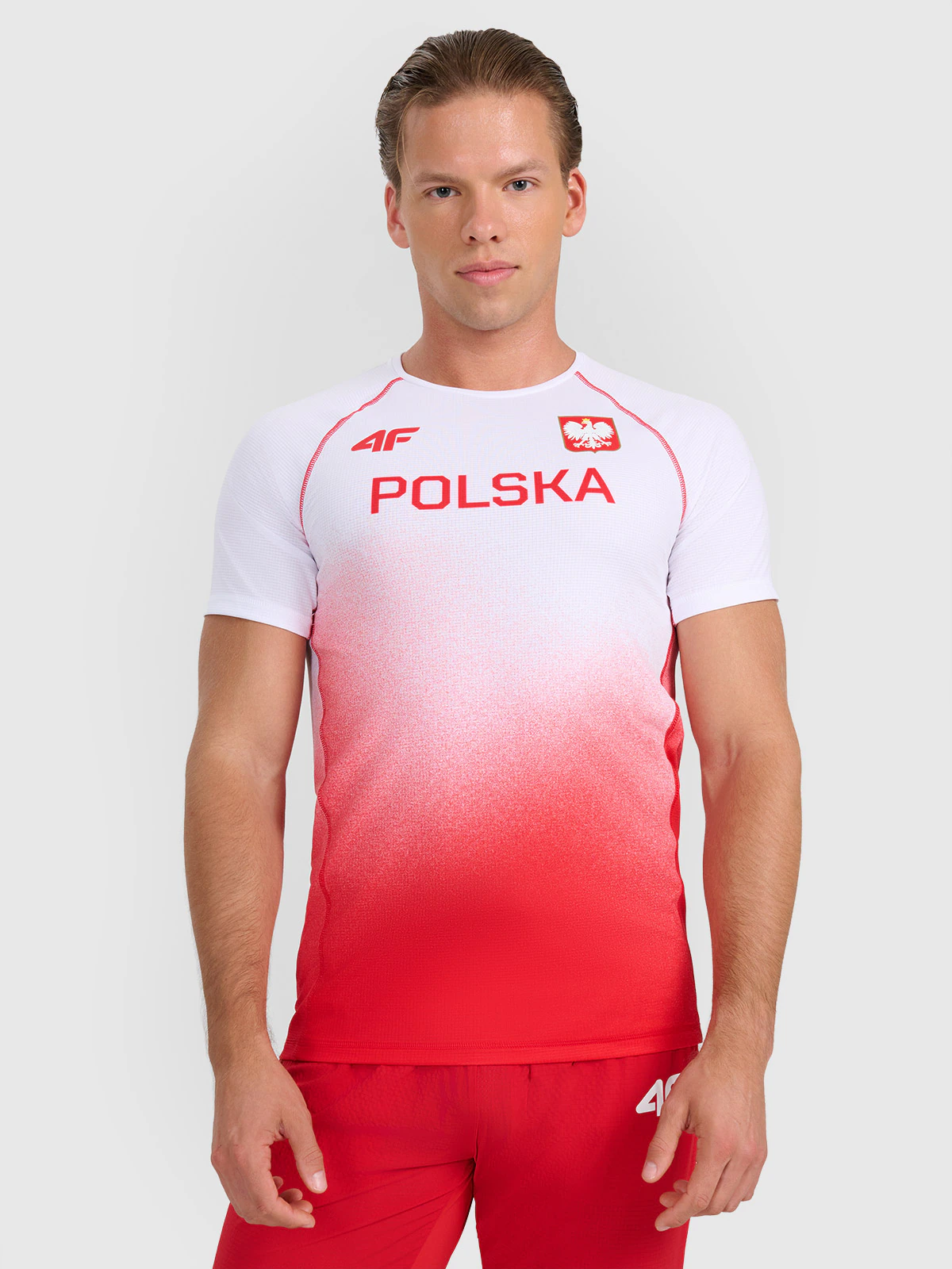 Koszulka reprezentacji Polski replika męska 4F x PZLA - czerwona