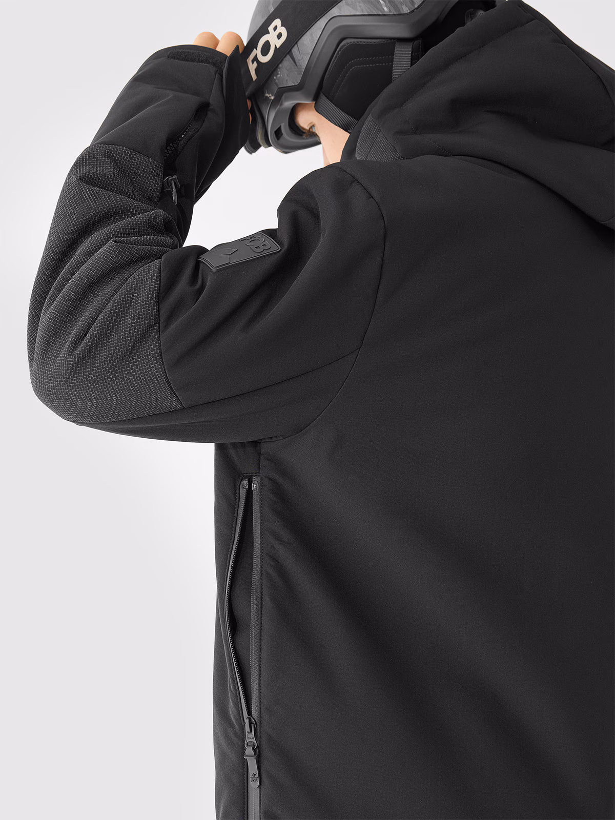 Kurtka snowboardowa membrana 8000 męska - czarna