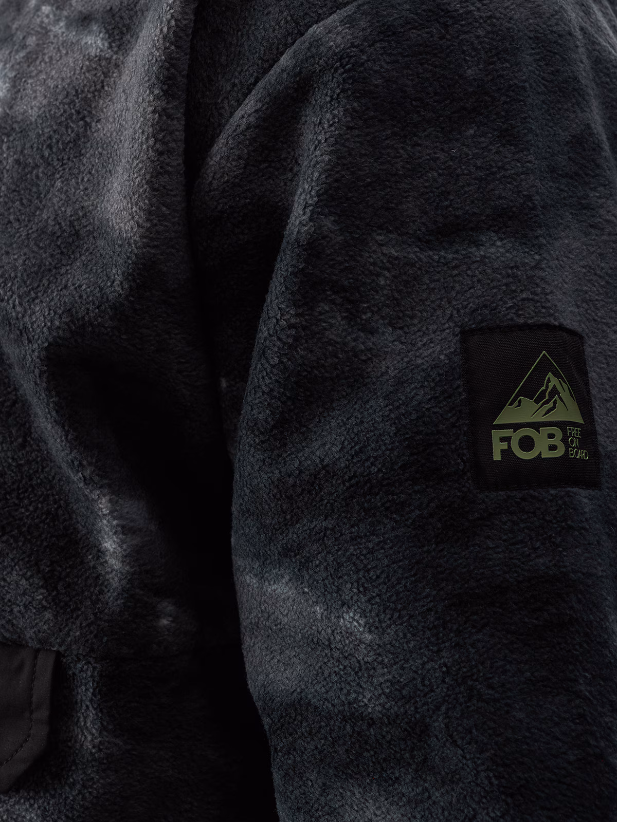 Polar ze stójką oversize męski - multikolor