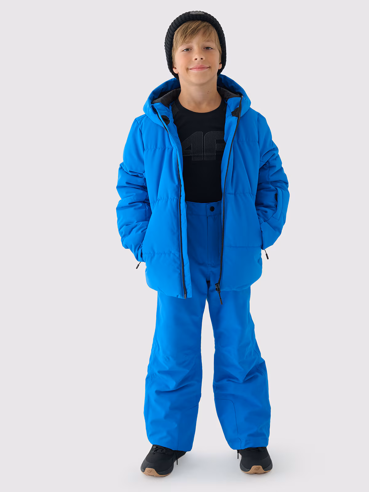 Kurtka narciarska membrana 5000 chłopięca - czerwona