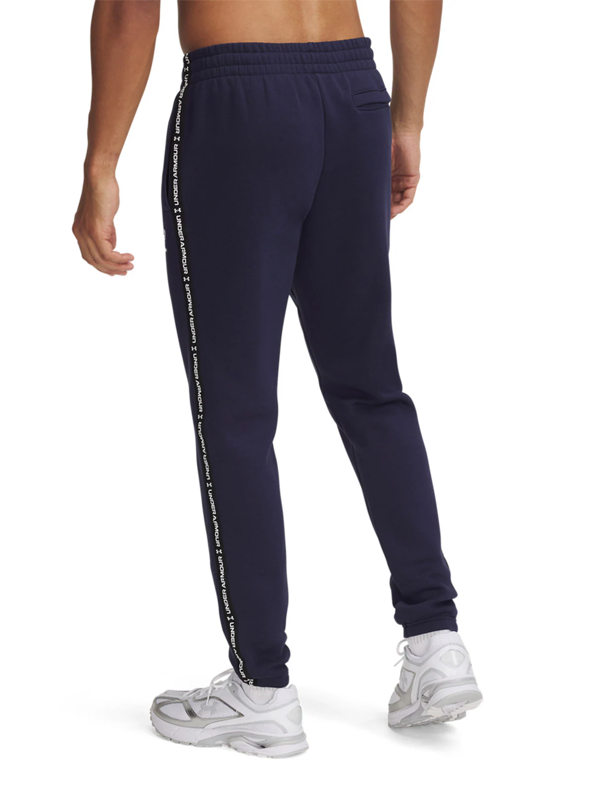 Spodnie dresowe męskie Under Armour UA Icon Fleece Jgr Taping - zielone