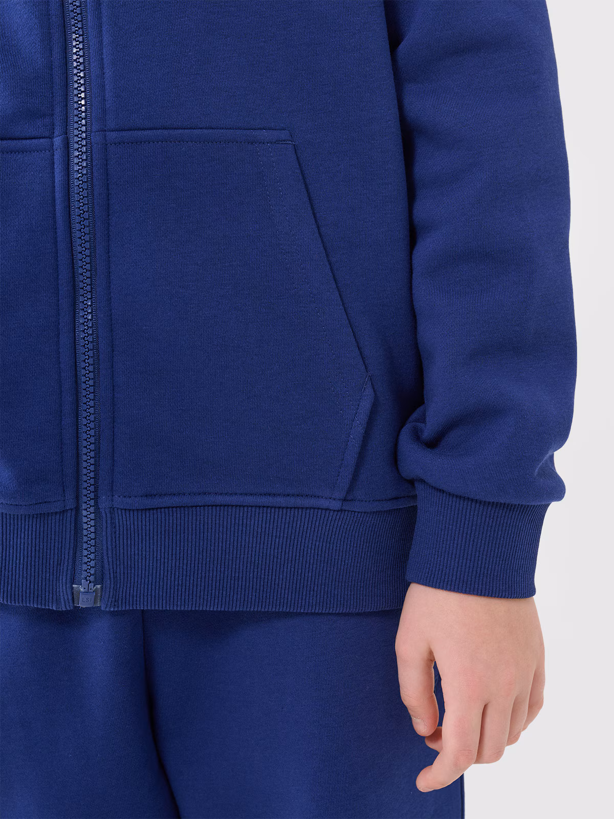 Bluza dresowa rozpinana z kapturem chłopięca - niebieska