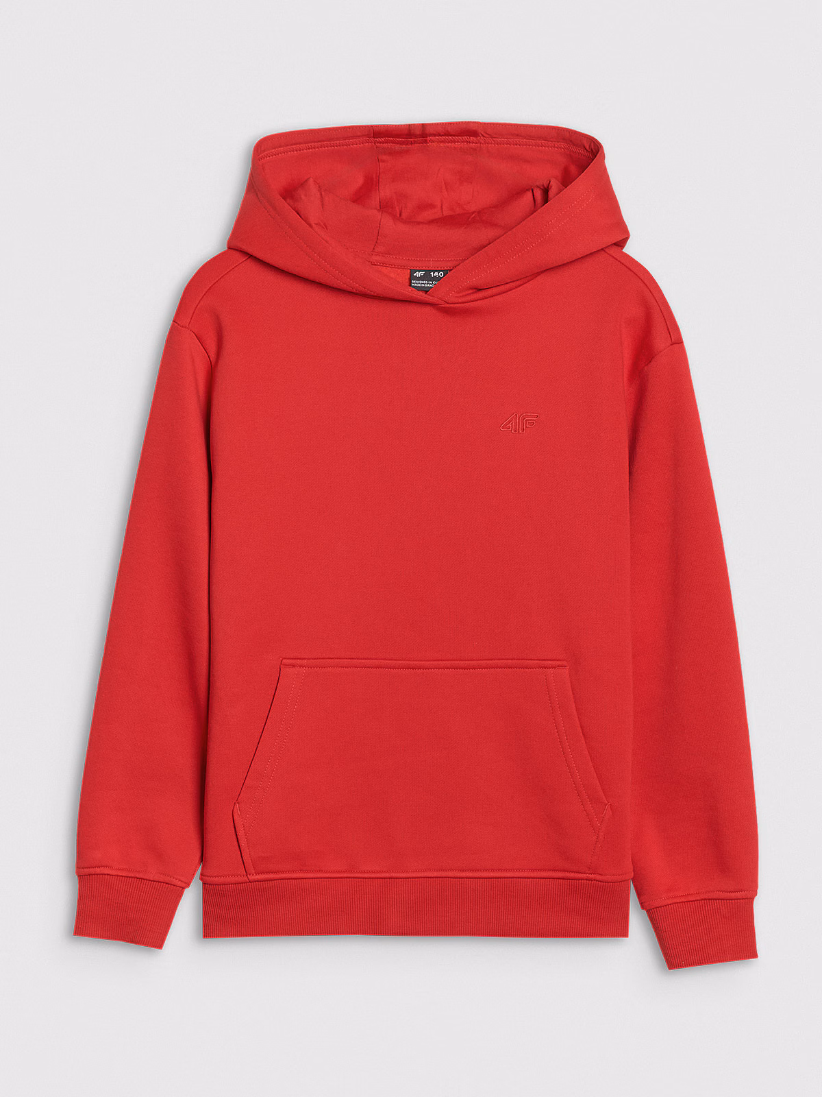 Bluza dresowa nierozpinana z kapturem chłopięca - turkusowa