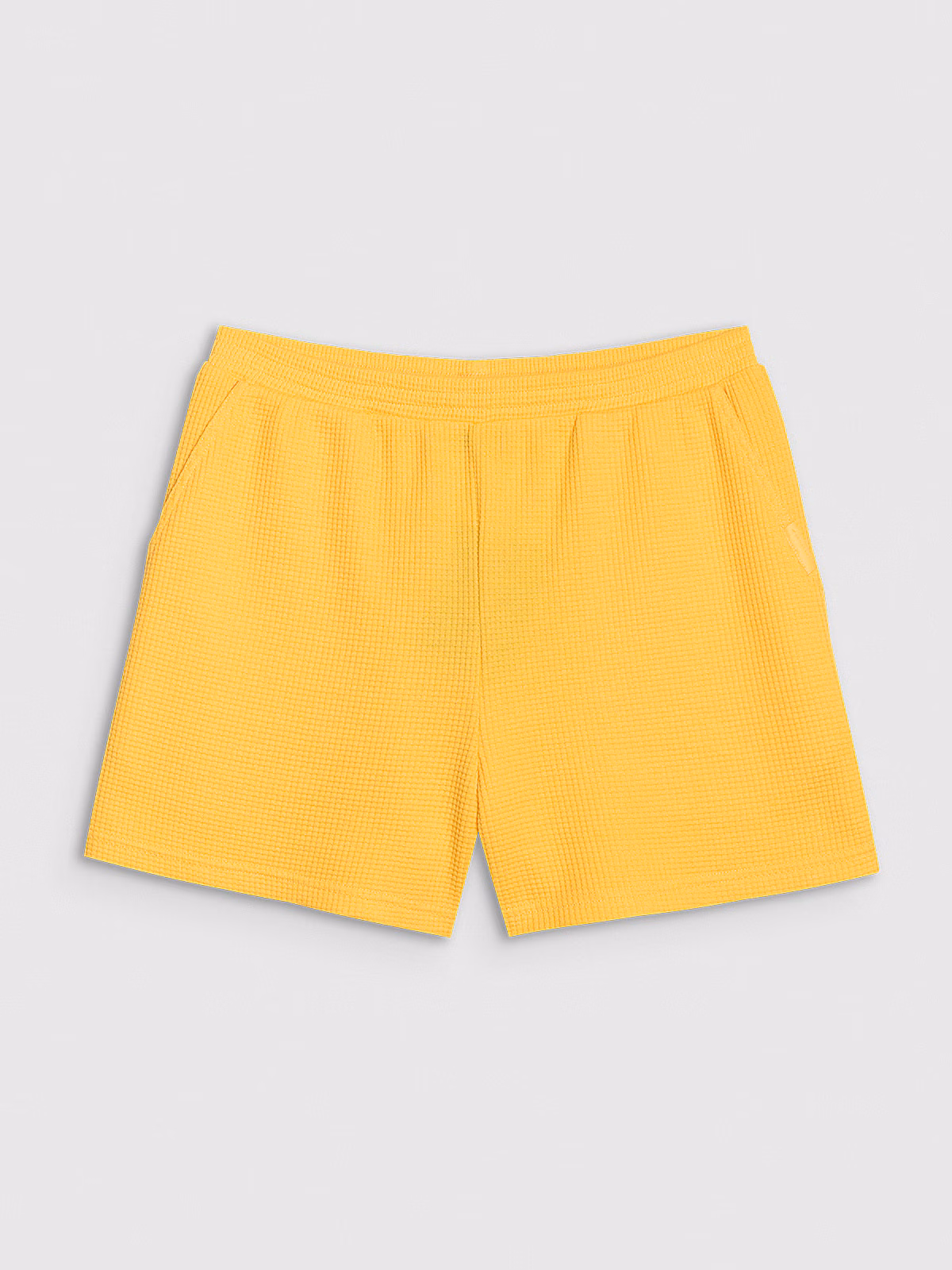 Spodenki dresowe z dzianiny waflowej damskie - granatowe