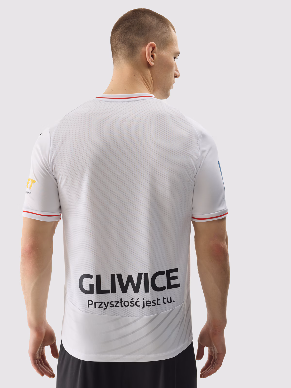 Koszulka klubowa wyjazdowa z sezonu 2023/24 męska 4F x Piast Gliwice - biała