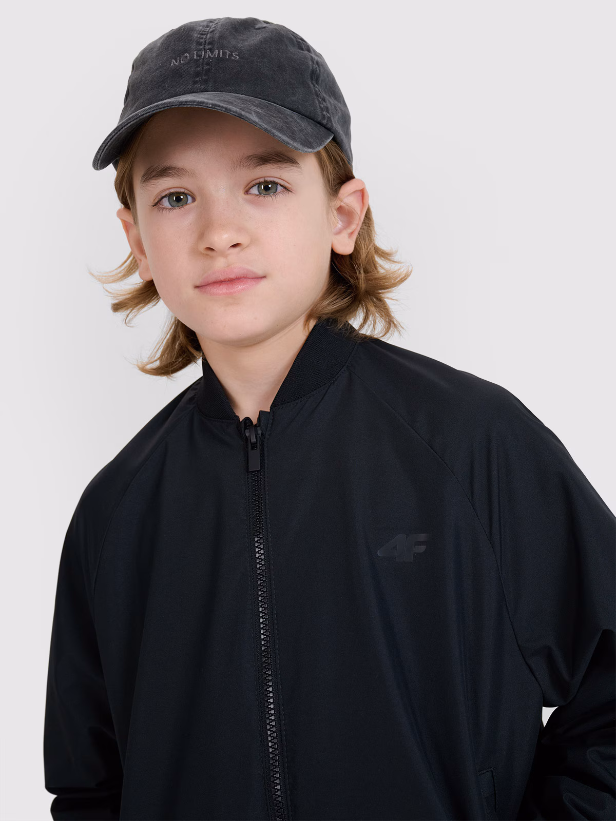 Kurtka przejściowa bomberka chłopięca - czarna