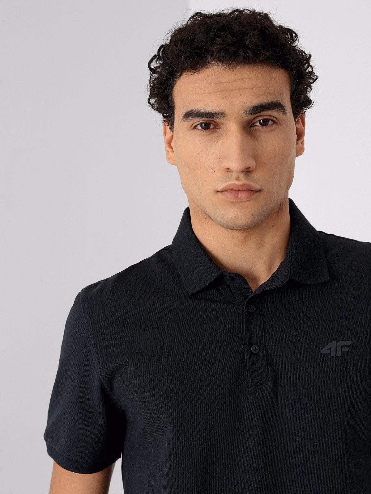 Koszulka polo regular męska - granatowa