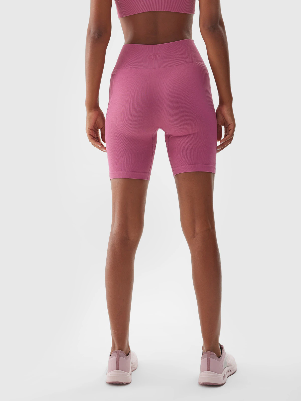 Legginsy kolarki treningowe damskie - fioletowe