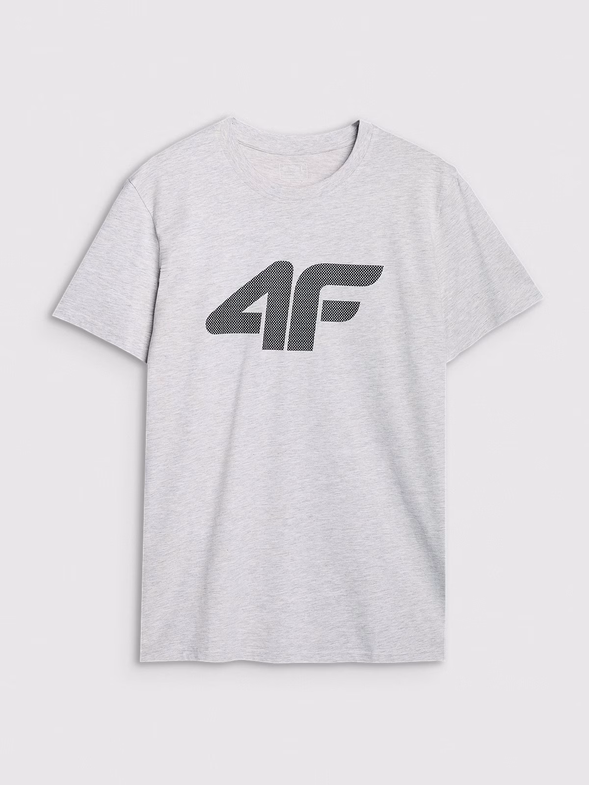 T-shirt regular z nadrukiem męski - czerwony