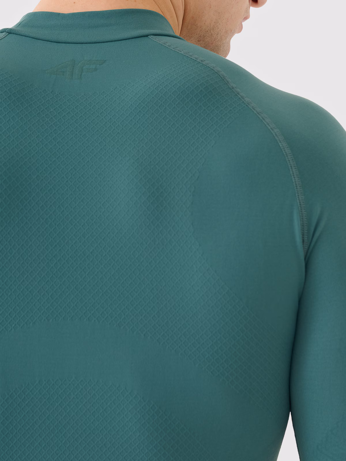 Bielizna termoaktywna bezszwowa (góra) męska - turkusowa