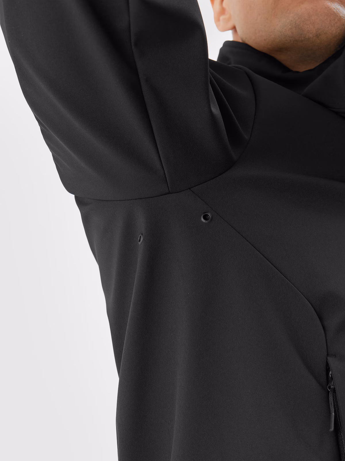 Kurtka softshell wiatroodporna membrana 5000 męska - czarna