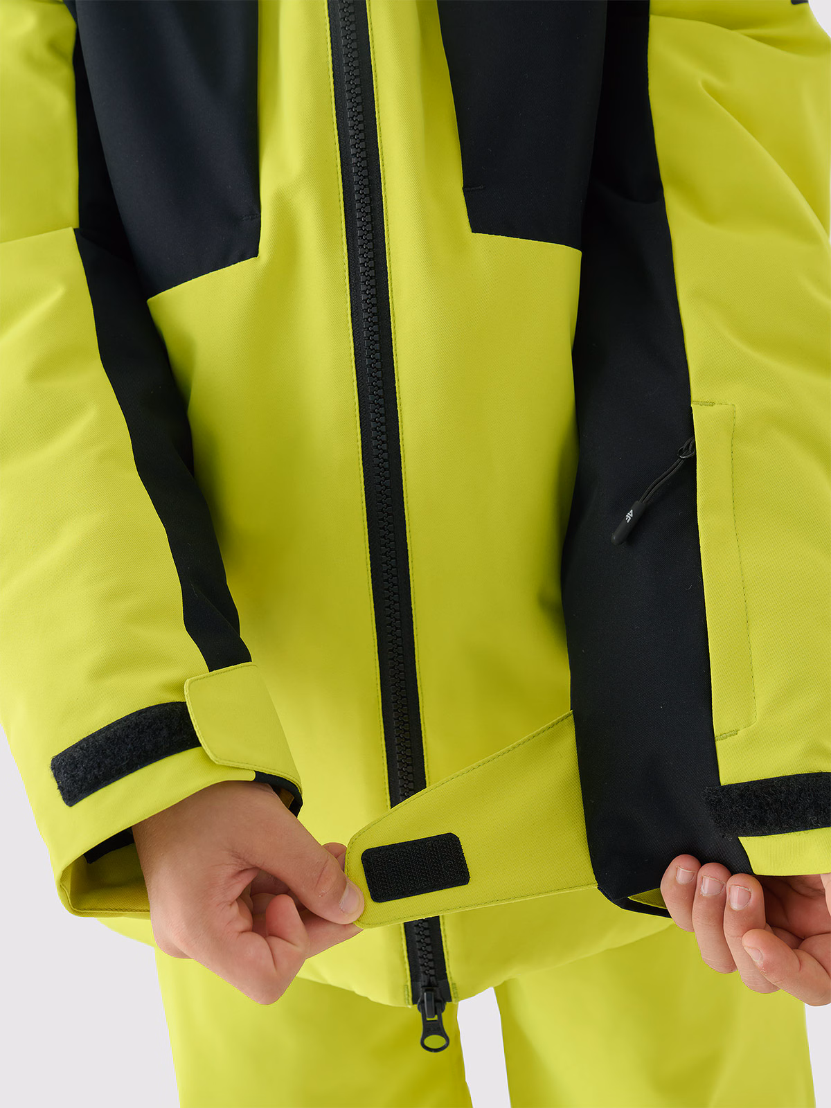 Kurtka narciarska membrana 8000 chłopięca - czarna