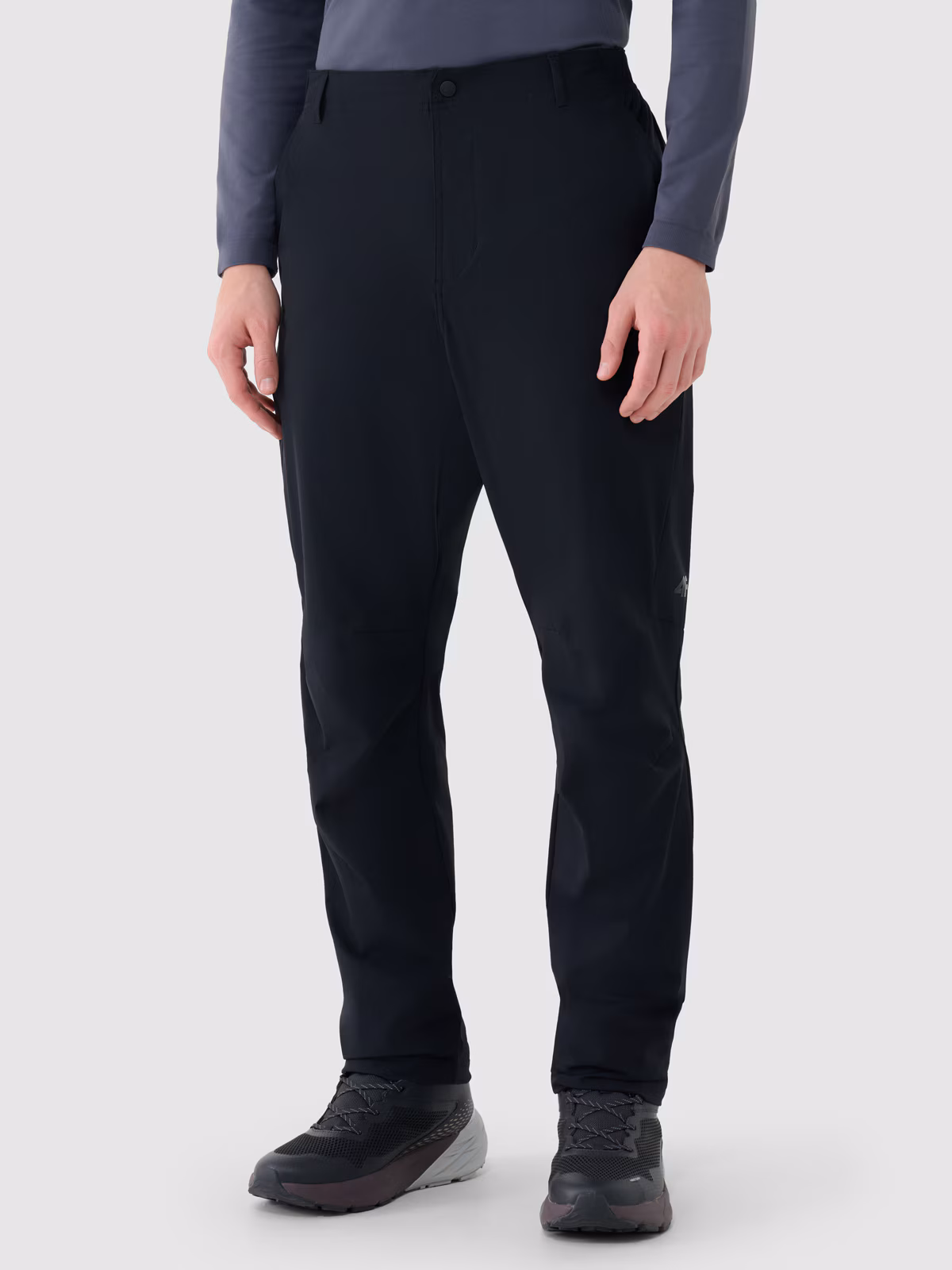 Spodnie trekkingowe szybkoschnące męskie - czarne
