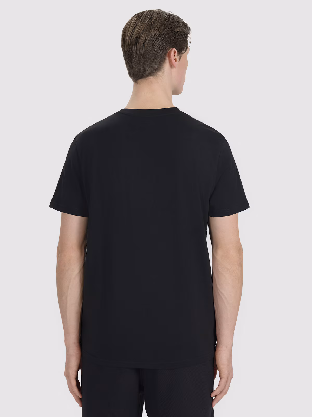 T-shirt regular z nadrukiem męski - granatowy