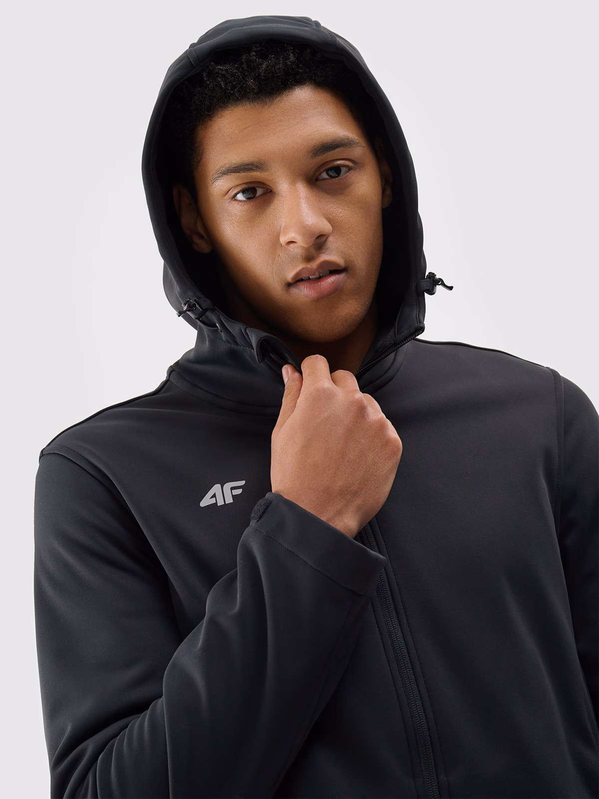 Kurtka softshell wiatroodporna membrana 5 000 męska - szara