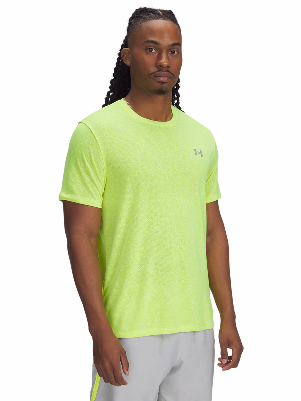 Koszulka do biegania męska Under Armour UA Launch Camo Shortsleeve - zielona