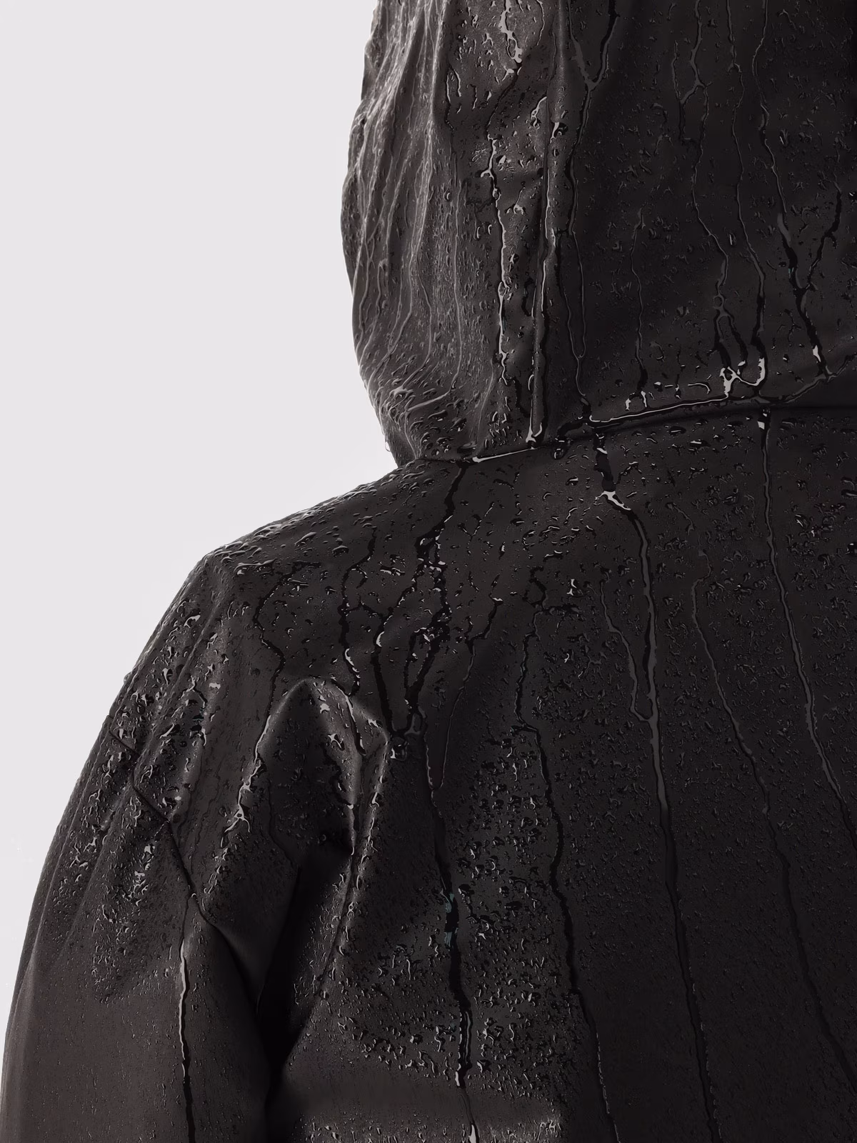 Kurtka przejściowa przeciwdeszczowa z gumową powłoką dziecięca - khaki