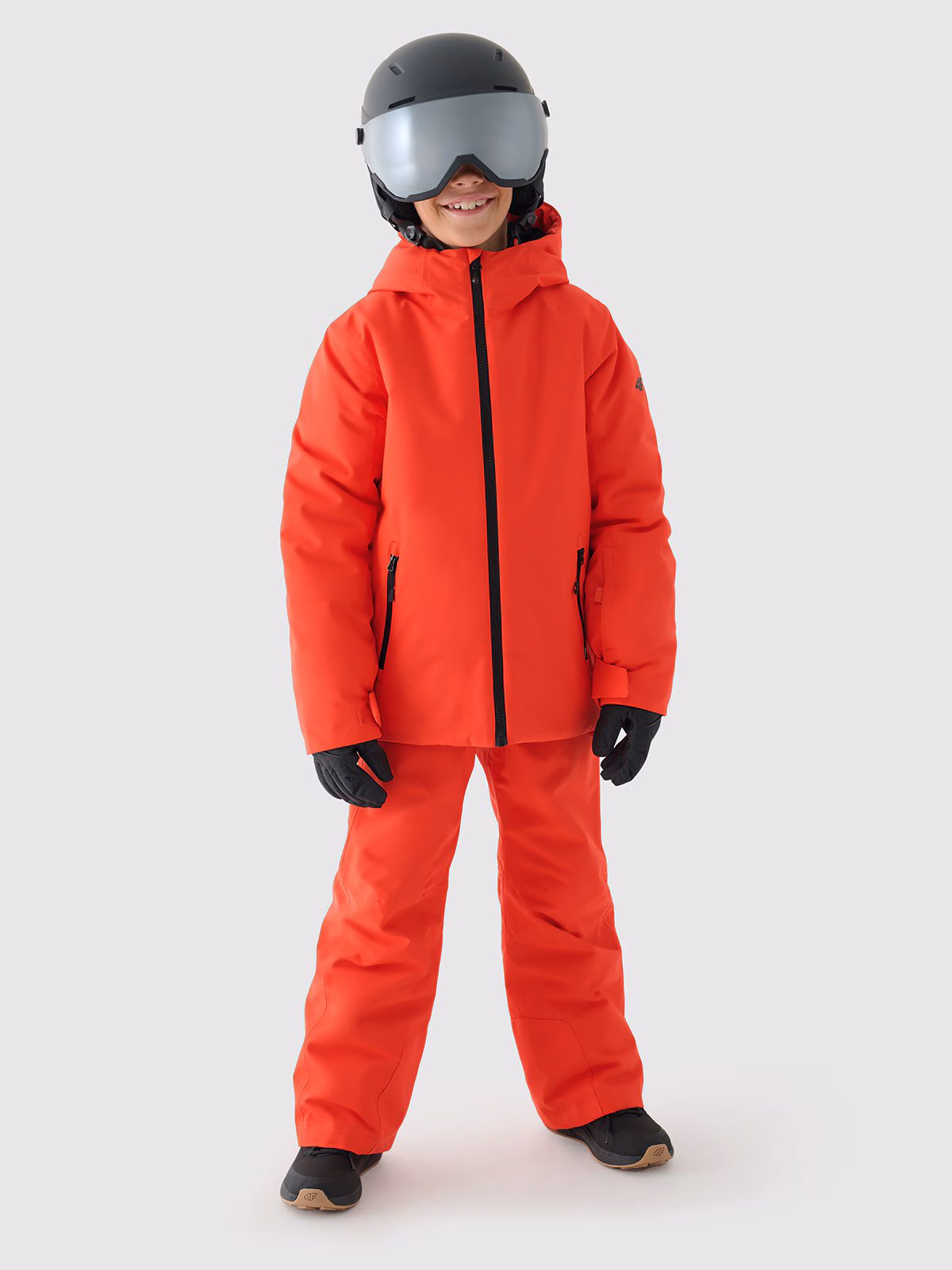 Kurtka narciarska membrana 5000 chłopięca - czerwona