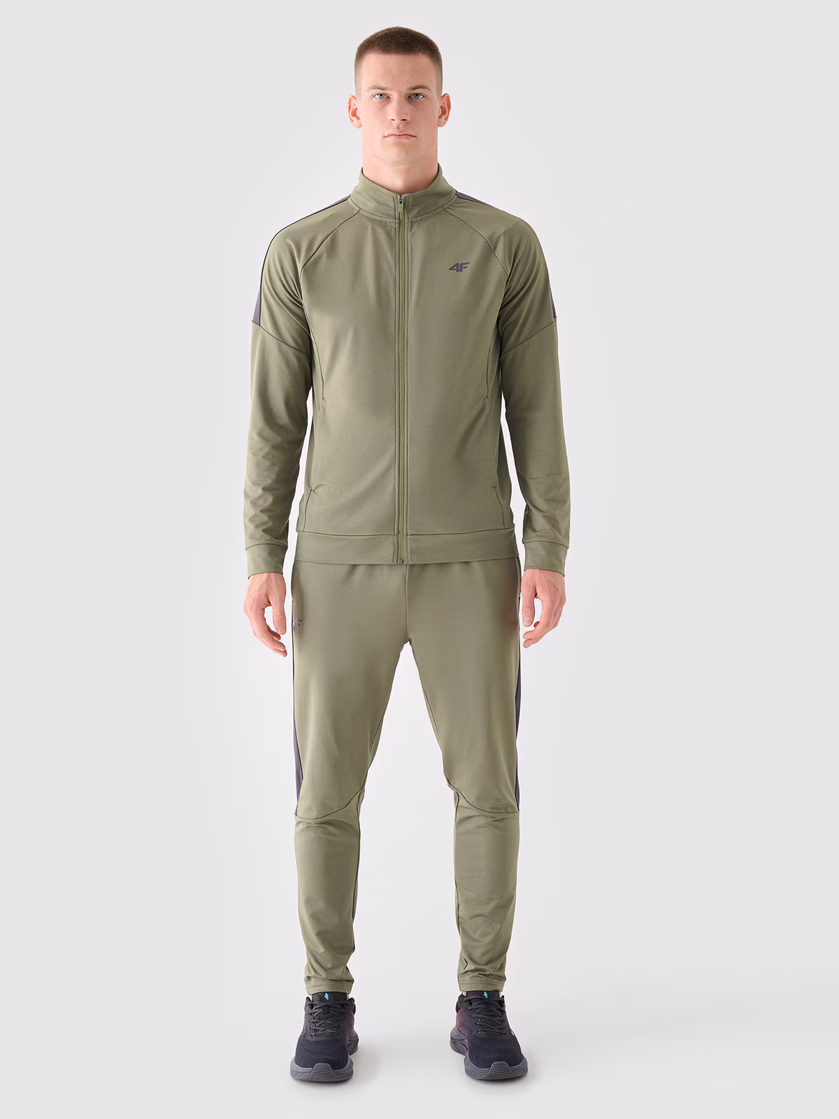 Bluza treningowa szybkoschnąca męska - czerwona