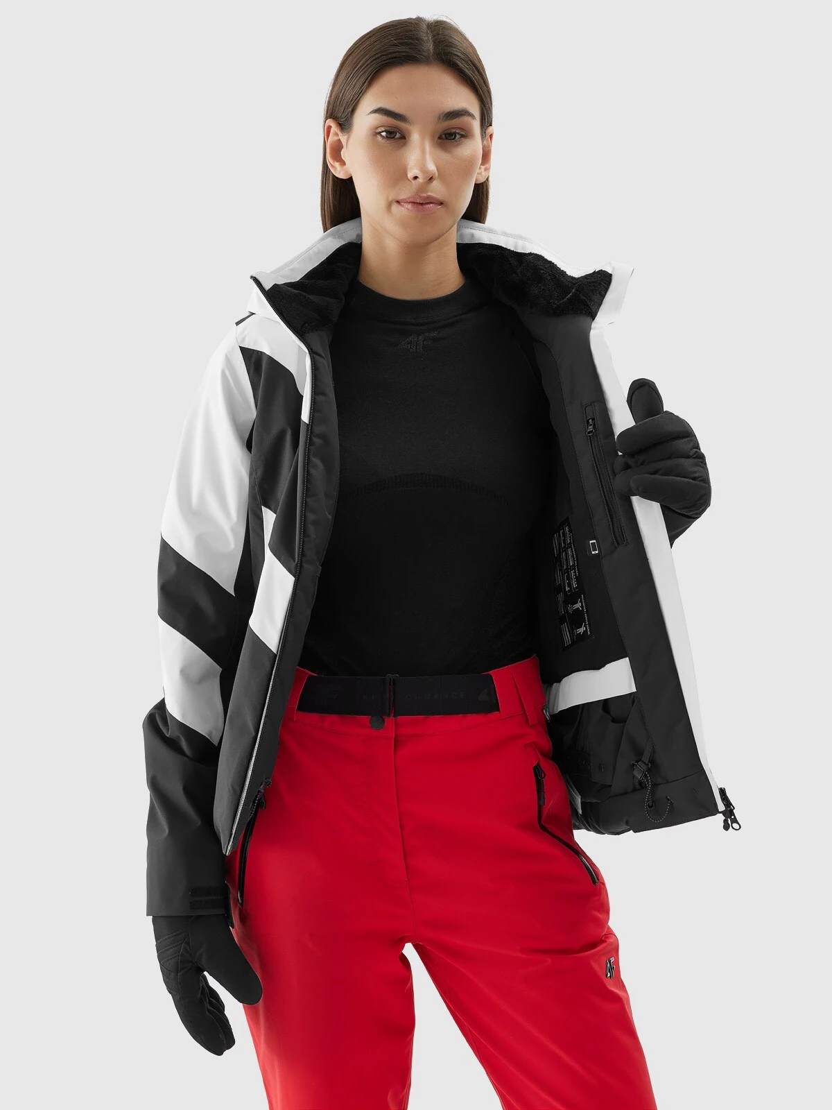 Kurtka narciarska 4FPro membrana Dermizax 20000 damska - czarna