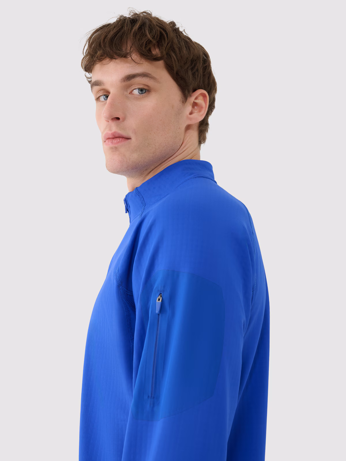 Bluza trekkingowa szybkoschnąca męska - szara