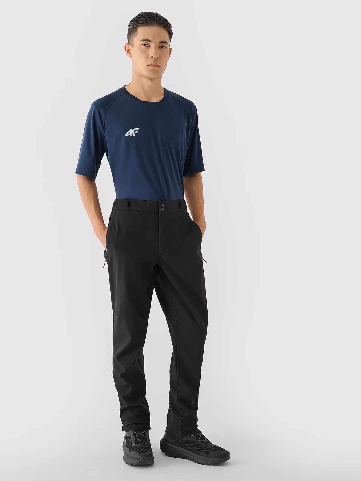 Spodnie softshellowe membrana 5000 męskie - khaki