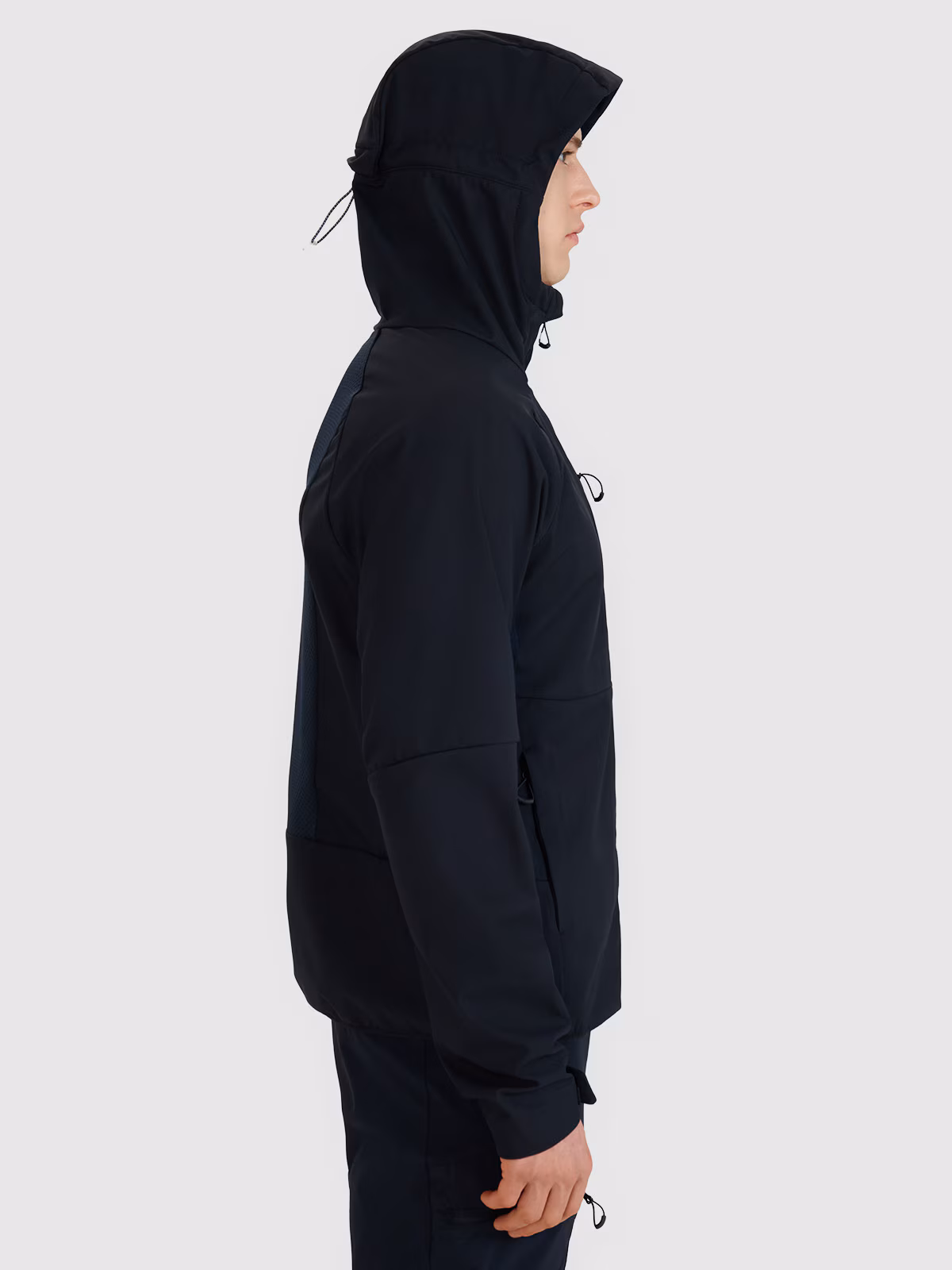 Kurtka softshell wiatroodporna membrana 10000 męska - granatowa