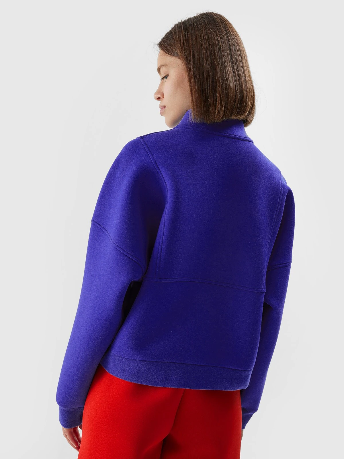 Bluza dresowa nierozpinana bez kaptura damska