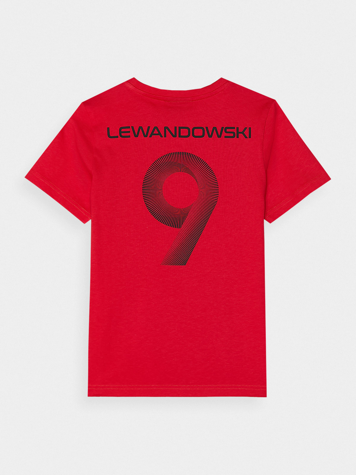 T-shirt z nadrukiem dziecięcy 4F x Robert Lewandowski - biały